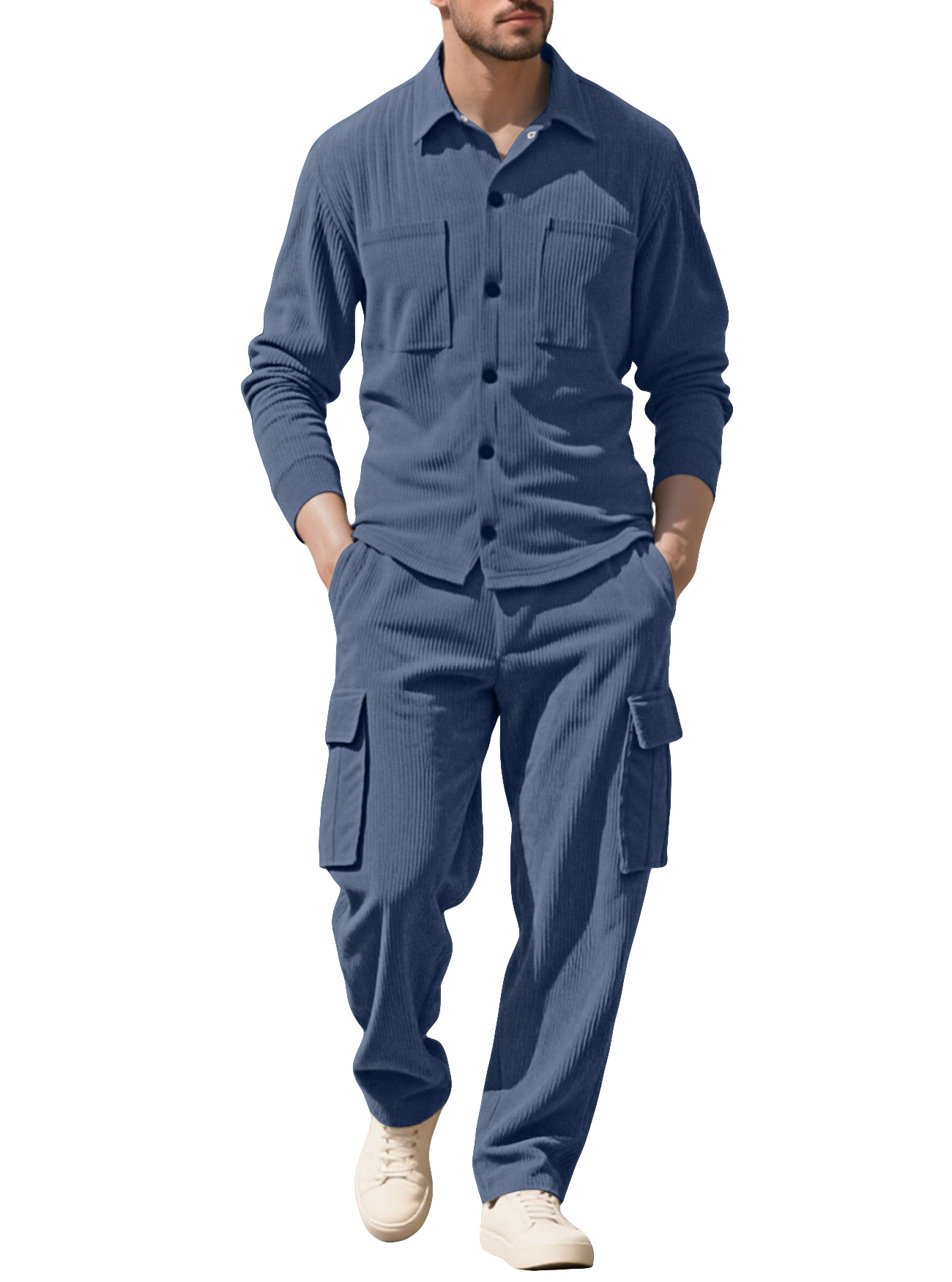 Outdoor Sports Outfit - Erkek Eşofman Takımı Kordonlu İş Kıyafeti