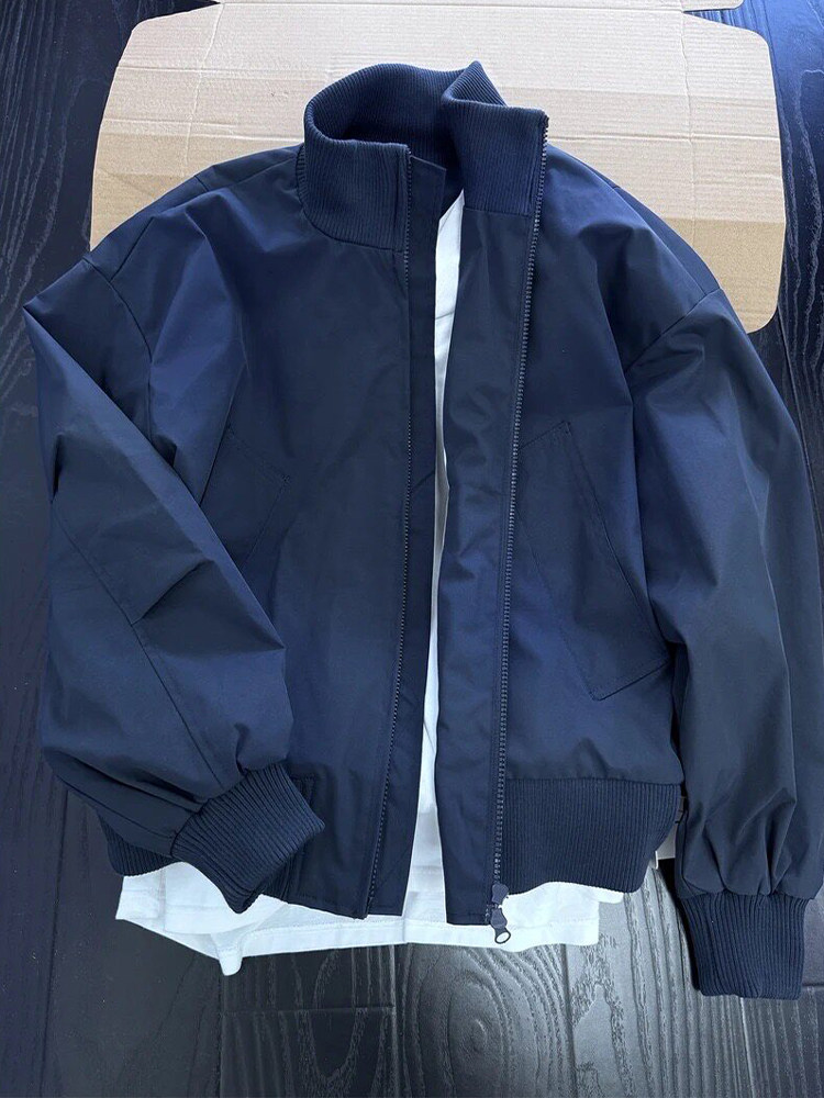 Outdoor Sport Waterproof Jacket - Cleanfit Kraliyet Mavisi Erkek Kısa Bomber