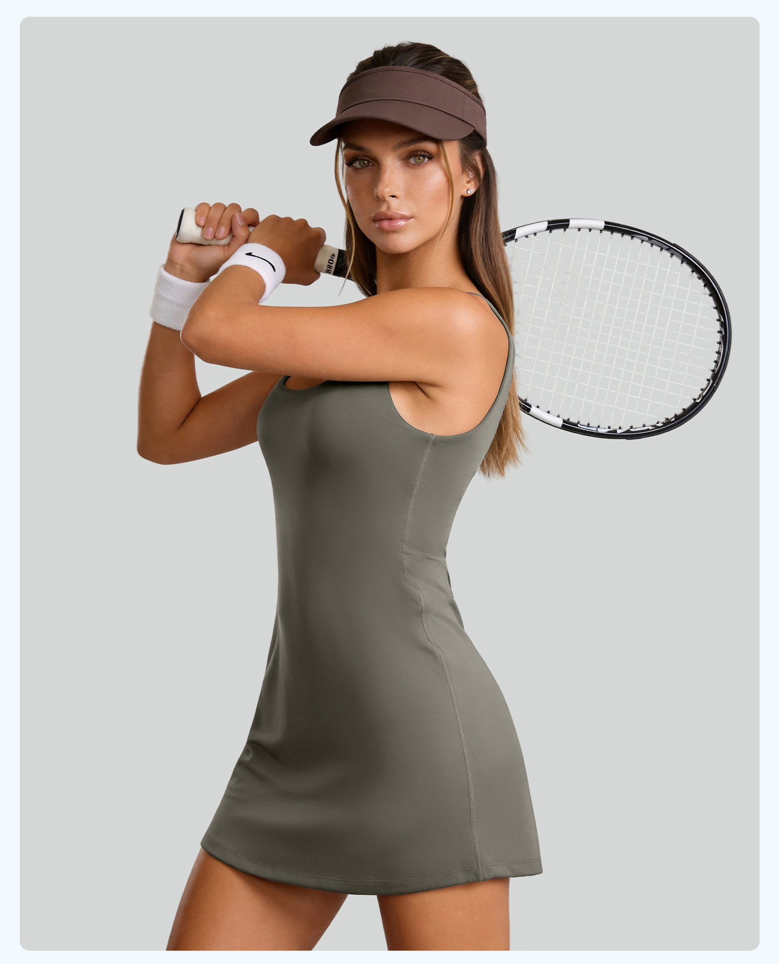 Outdoor Sport Dress - Yeni Kadın Yoga Göğüs Pedli Tek