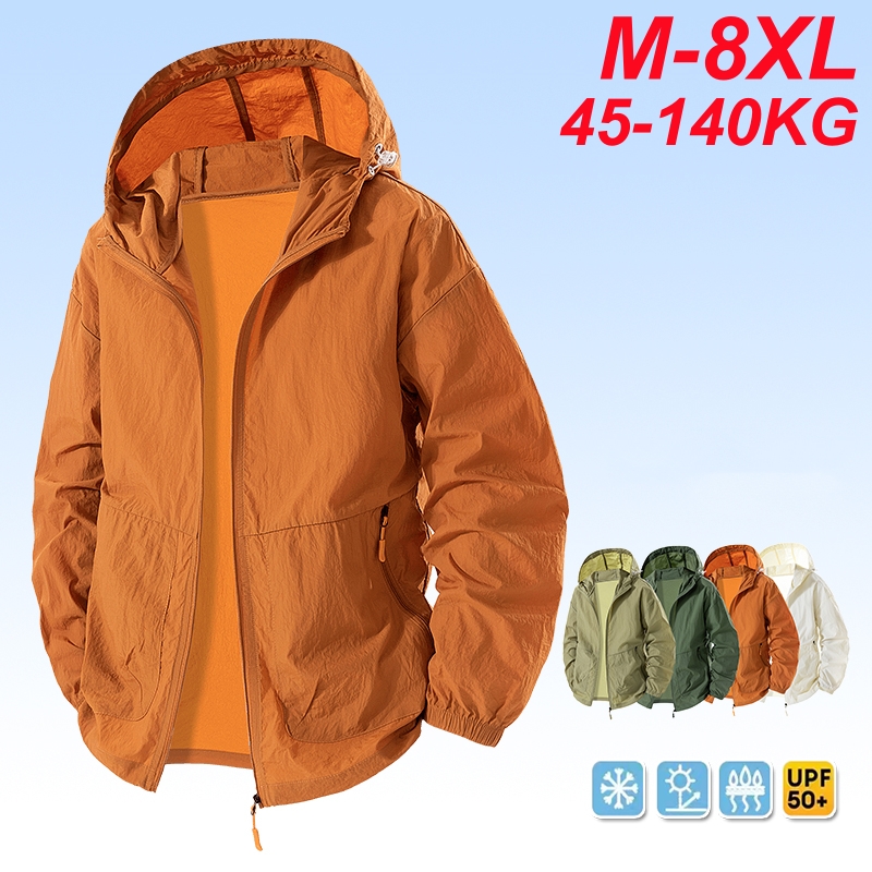Outdoor Sport Waterproof Jacket - UPF 50+ Yaz yürüyüş ceketi Erkekler