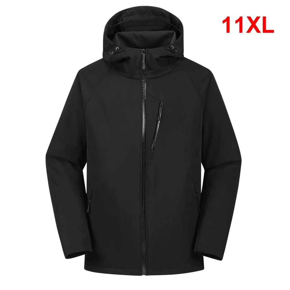 Outdoor Sport Waterproof Jacket - 11XL 10XL Artı Boyutu Rüzgarlık Ceket