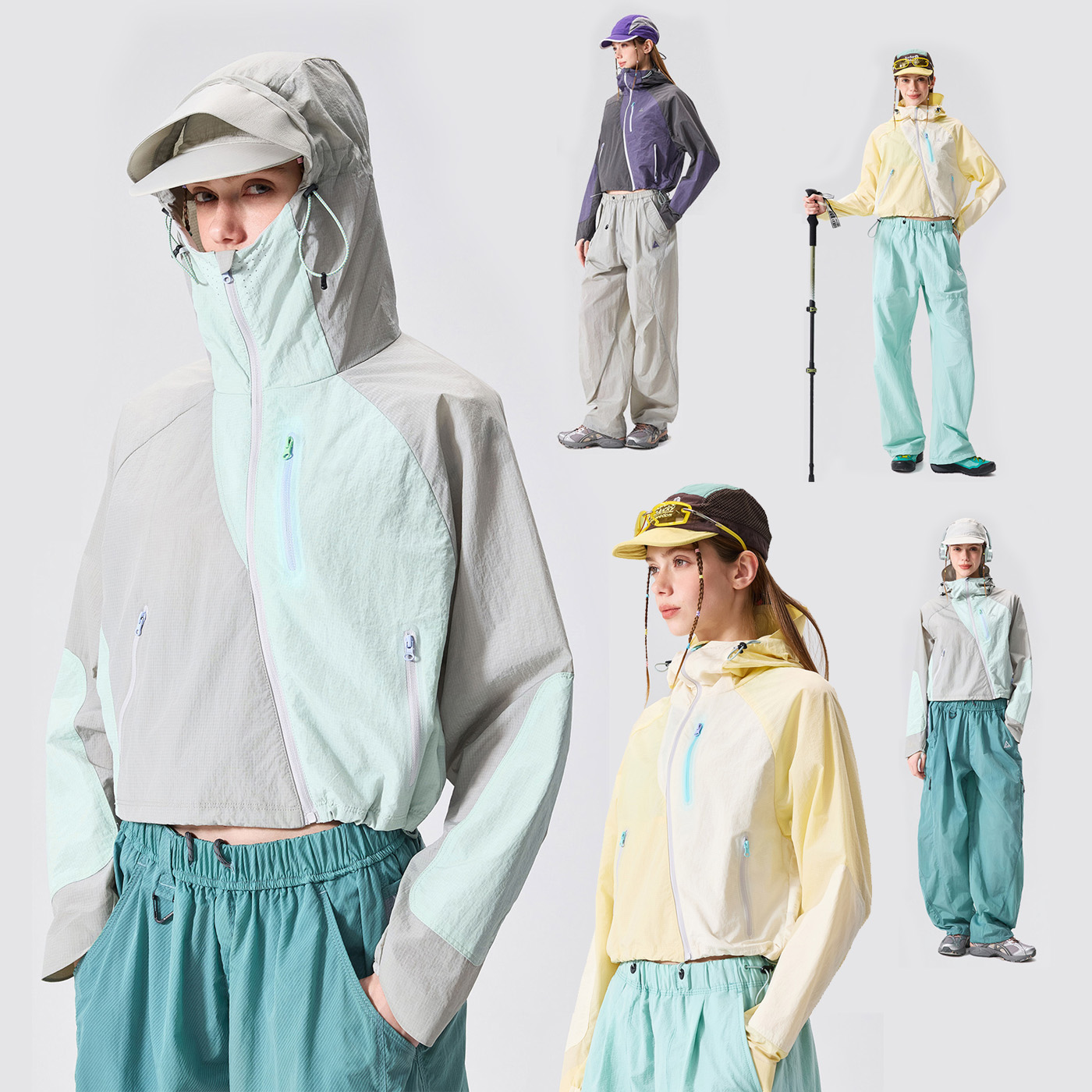 Outdoor Sport Waterproof Jacket - Kadınlar Açık Hava Sporları Yürüyüş Hafif
