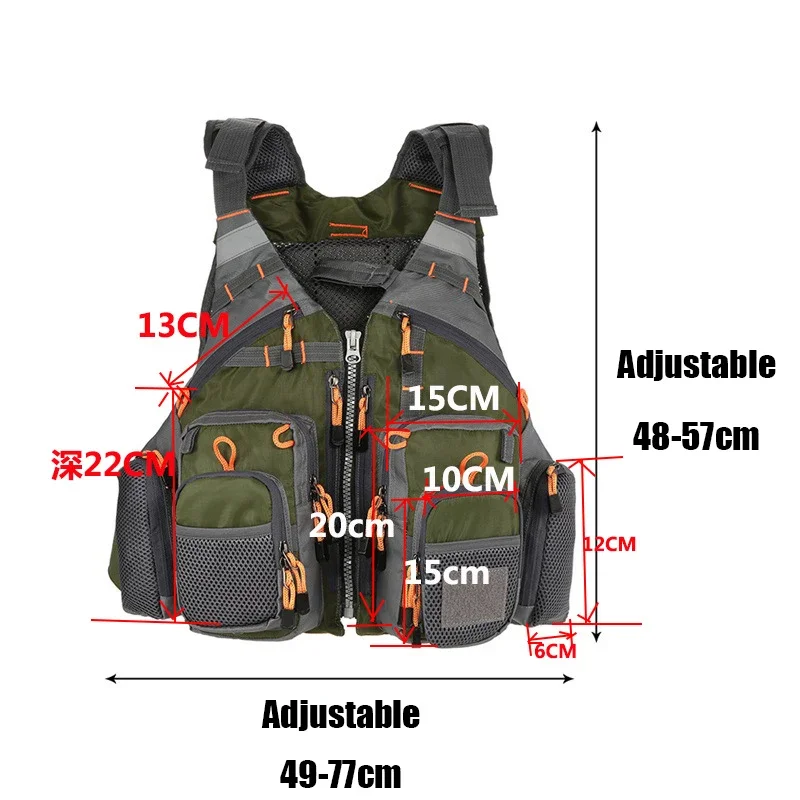 Ayarlanabilir balıkçılık yeleğ - Outdoor Sport Waterproof Jacket incelemesi ve fiyatı