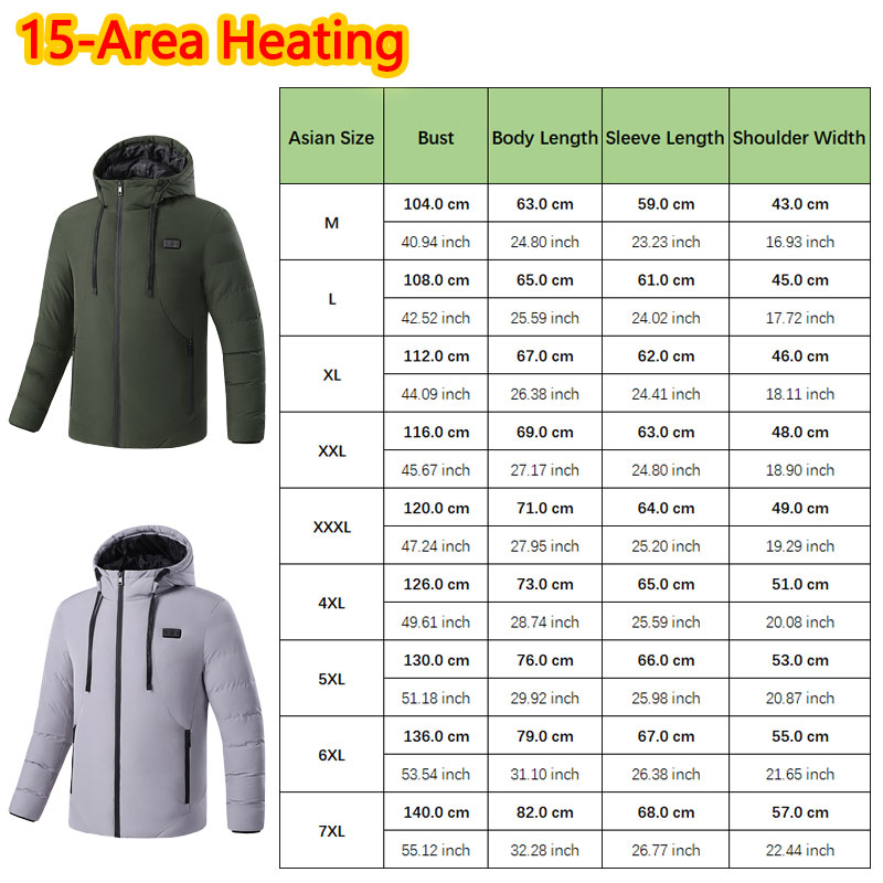 15 Bölge Isıtmalı Kışlık Kapüş - Outdoor Sport Jacket incelemesi ve fiyatı