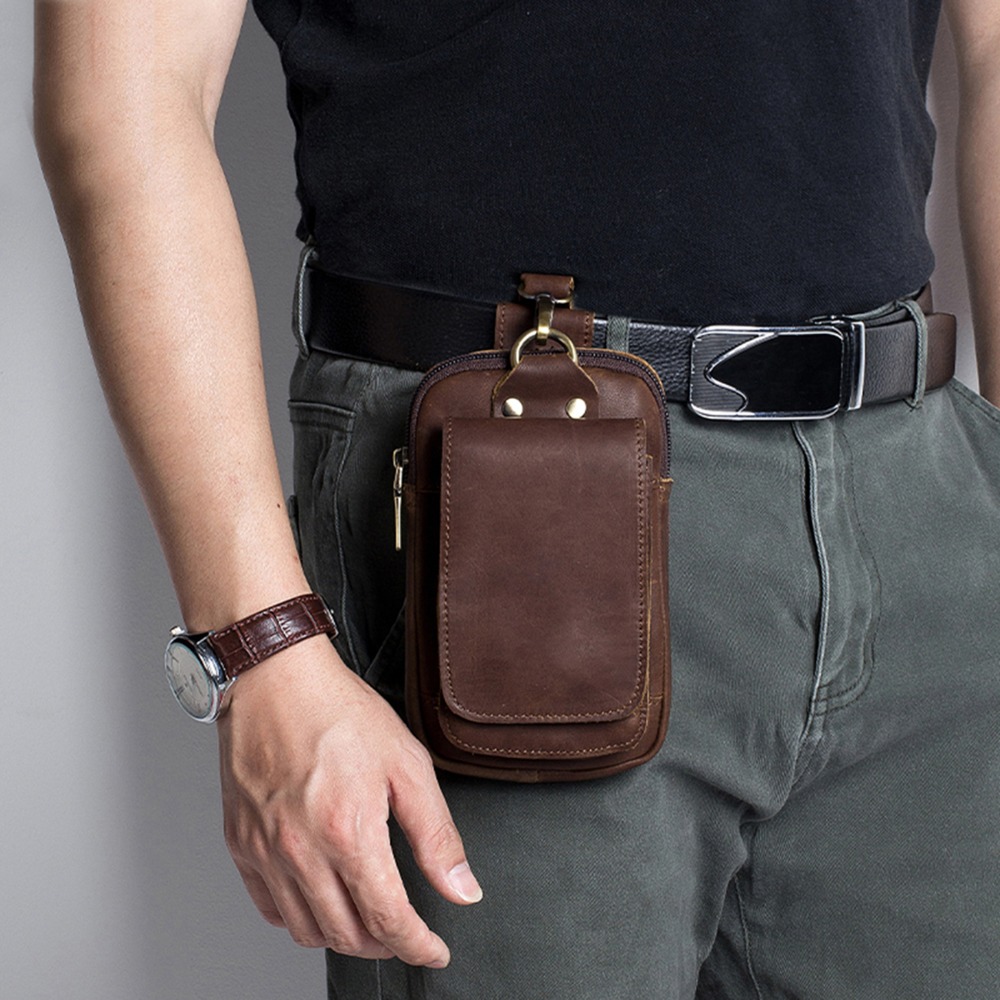 Vintage İnek Derisi Bel Çantas - Outdoor Sport Bag incelemesi ve fiyatı